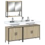 Set de muebles de baño 3 pzas madera contrachapada roble Sonoma de , Muebles de baño - Ref: Foro24-3214671, Precio: 173,88 €,...