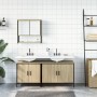 Set de muebles de baño 3 pzas madera contrachapada roble Sonoma de , Muebles de baño - Ref: Foro24-3214671, Precio: 173,88 €,...