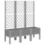 Jardinera con enrejado PP gris claro 120x40x142 cm de , Maceteros y jardineras - Ref: Foro24-367927, Precio: 94,73 €, Descuen...