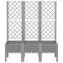 Jardinera con enrejado PP gris claro 120x40x142 cm de , Maceteros y jardineras - Ref: Foro24-367927, Precio: 94,73 €, Descuen...