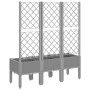 Jardinera con enrejado PP gris claro 120x40x142 cm de , Maceteros y jardineras - Ref: Foro24-367927, Precio: 94,73 €, Descuen...