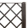 Jardinera con enrejado PP marrón 80x40x142 cm de , Maceteros y jardineras - Ref: Foro24-367925, Precio: 80,48 €, Descuento: %