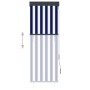 Estor enrollable de exterior azul y blanco 60x250 cm de vidaXL, Persianas y estores - Ref: Foro24-145943, Precio: 38,68 €, De...