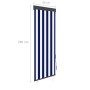 Estor enrollable de exterior azul y blanco 60x250 cm de vidaXL, Persianas y estores - Ref: Foro24-145943, Precio: 38,68 €, De...