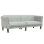Sofá de 3 plazas terciopelo gris claro de , Sofás - Ref: Foro24-372585, Precio: 222,65 €, Descuento: %
