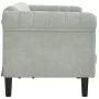 Sofá de 3 plazas terciopelo gris claro de , Sofás - Ref: Foro24-372585, Precio: 222,65 €, Descuento: %
