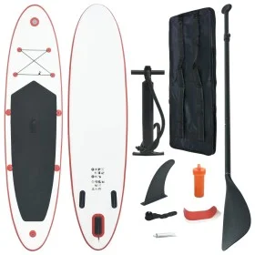 Rot-weißes aufblasbares SUP-Paddelboard-Set von vidaXL, Paddleboards - Ref: Foro24-92203, Preis: 198,06 €, Rabatt: %