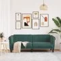 Sofá de 3 plazas terciopelo verde oscuro de , Sofás - Ref: Foro24-372587, Precio: 266,38 €, Descuento: %