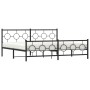 Estructura de cama cabecero y estribo metal negro 193x203 cm de , Camas y somieres - Ref: Foro24-376250, Precio: 140,63 €, De...