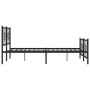 Estructura de cama cabecero y estribo metal negro 193x203 cm de , Camas y somieres - Ref: Foro24-376250, Precio: 140,63 €, De...