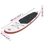 Red and White SUP Inflatable Paddle Board Set by vidaXL, Paddleboards - Ref: Foro24-92203, Price: 198,06 €, Discount: %