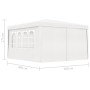 Carpa profesional para fiestas con paredes blanco 90 g/m² 4x4 m de vidaXL, Carpas y cenadores - Ref: Foro24-48525, Precio: 12...