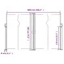 Toldo lateral retráctil crema 180x600 cm de , Sombrillas - Ref: Foro24-4004640, Precio: 139,38 €, Descuento: %
