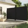 Black retractable side awning 200x600 cm by , Umbrellas - Ref: Foro24-4004654, Price: 157,13 €, Discount: %