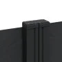 Black retractable side awning 200x600 cm by , Umbrellas - Ref: Foro24-4004654, Price: 157,13 €, Discount: %
