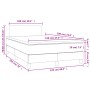 Cama box spring colchón y LED cuero sintético blanco 120x190 cm de , Camas y somieres - Ref: Foro24-3270124, Precio: 425,85 €...