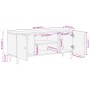 Mueble de TV madera maciza de mango 105x33x46 cm de , Muebles TV - Ref: Foro24-358248, Precio: 114,56 €, Descuento: %