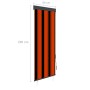 Estor enrollable de exterior naranja y marrón 60x250 cm de vidaXL, Persianas y estores - Ref: Foro24-145948, Precio: 31,74 €,...