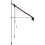 Toldo manual retráctil naranja y marrón 150 cm de vidaXL, Toldos - Ref: Foro24-145835, Precio: 72,03 €, Descuento: %