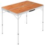 Mesa de camping plegable con 2 bancos aluminio marrón de vidaXL, Mobiliario de camping - Ref: Foro24-48182, Precio: 96,32 €, ...