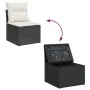 Set de sofás de jardín 11 pzas y cojines ratán sintético negro de , Conjuntos de jardín - Ref: Foro24-3256028, Precio: 612,01...