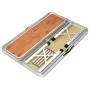 Mesa de camping plegable con 2 bancos aluminio marrón de vidaXL, Mobiliario de camping - Ref: Foro24-48182, Precio: 100,37 €,...
