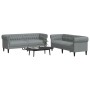 Juego de sofás 2 piezas tela gris claro de , Sofás - Ref: Foro24-3209200, Precio: 536,33 €, Descuento: %