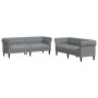 Juego de sofás 2 piezas tela gris claro de , Sofás - Ref: Foro24-3209200, Precio: 536,33 €, Descuento: %