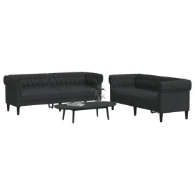 Juego de sofás 2 piezas tela negro de , Sofás - Ref: Foro24-3209202, Precio: 589,48 €, Descuento: %