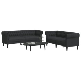 Juego de sofás 2 piezas tela negro de , Sofás - Ref: Foro24-3209202, Precio: 636,31 €, Descuento: %