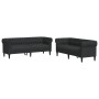 Juego de sofás 2 piezas tela negro de , Sofás - Ref: Foro24-3209202, Precio: 636,31 €, Descuento: %
