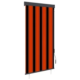 Estor enrollable de exterior naranja y marrón 80x250 cm de vidaXL, Persianas y estores - Ref: Foro24-145954, Precio: 39,00 €,...
