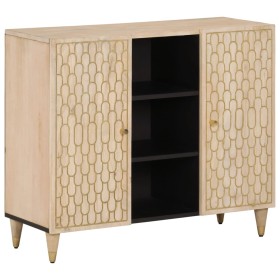 Armario auxiliar madera maciza de mango 90x33x75 cm de , Aparadores - Ref: Foro24-358276, Precio: 150,38 €, Descuento: %