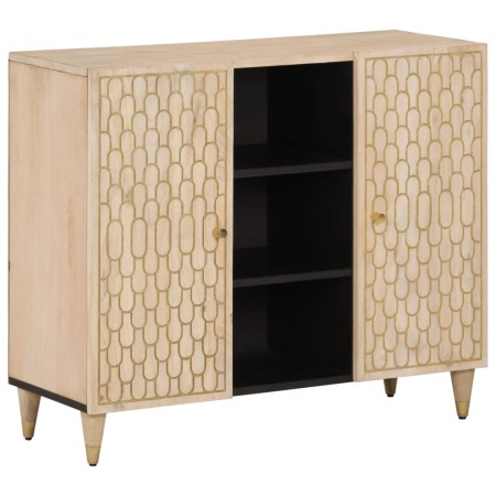 Armario auxiliar madera maciza de mango 90x33x75 cm de , Aparadores - Ref: Foro24-358276, Precio: 150,38 €, Descuento: %