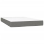 Cama box spring con colchón y LED tela marrón oscuro 120x190 cm de , Camas y somieres - Ref: Foro24-3270054, Precio: 406,91 €...