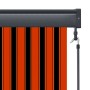 Estor enrollable de exterior naranja y marrón 80x250 cm de vidaXL, Persianas y estores - Ref: Foro24-145954, Precio: 39,46 €,...