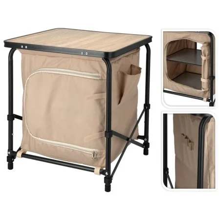 Redcliffs Mesa de camping con armario beige 48x48x53,5 cm de , Mobiliario de camping - Ref: Foro24-447567, Precio: 58,33 €, D...