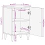 Mueble de baño madera maciza de mango 38x33x58 cm de , Tocadores de baño - Ref: Foro24-358269, Precio: 60,77 €, Descuento: %