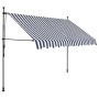 Toldo manual retráctil con LED azul y blanco 300 cm de vidaXL, Toldos - Ref: Foro24-145845, Precio: 93,62 €, Descuento: %