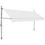 Toldo manual retráctil con LED crema 400 cm de vidaXL, Toldos - Ref: Foro24-145875, Precio: 108,71 €, Descuento: %