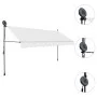 Toldo manual retráctil con LED crema 400 cm de vidaXL, Toldos - Ref: Foro24-145875, Precio: 108,71 €, Descuento: %