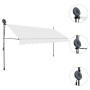 Toldo manual retráctil con LED crema 400 cm de vidaXL, Toldos - Ref: Foro24-145875, Precio: 91,28 €, Descuento: %