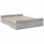 Cama con cajones madera ingeniería gris Sonoma 150x200 cm de , Camas y somieres - Ref: Foro24-3280291, Precio: 149,87 €, Desc...