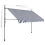 Toldo manual retráctil con LED azul y blanco 300 cm de vidaXL, Toldos - Ref: Foro24-145845, Precio: 93,62 €, Descuento: %