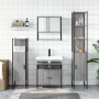 Set de muebles de baño 4 pzas madera contrachapada gris sonoma de , Muebles de baño - Ref: Foro24-3214708, Precio: 246,88 €, ...