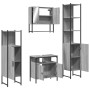 Set de muebles de baño 4 pzas madera contrachapada gris sonoma de , Muebles de baño - Ref: Foro24-3214708, Precio: 246,88 €, ...