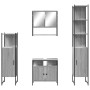 Set de muebles de baño 4 pzas madera contrachapada gris sonoma de , Muebles de baño - Ref: Foro24-3214708, Precio: 246,88 €, ...
