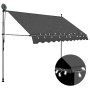 Toldo manual retráctil con LED gris antracita 300 cm de vidaXL, Toldos - Ref: Foro24-145866, Precio: 98,11 €, Descuento: %