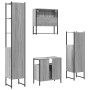 Set de muebles de baño 4 pzas madera contrachapada gris sonoma de , Muebles de baño - Ref: Foro24-3214708, Precio: 246,88 €, ...