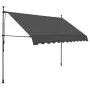 Toldo manual retráctil con LED gris antracita 300 cm de vidaXL, Toldos - Ref: Foro24-145866, Precio: 97,22 €, Descuento: %